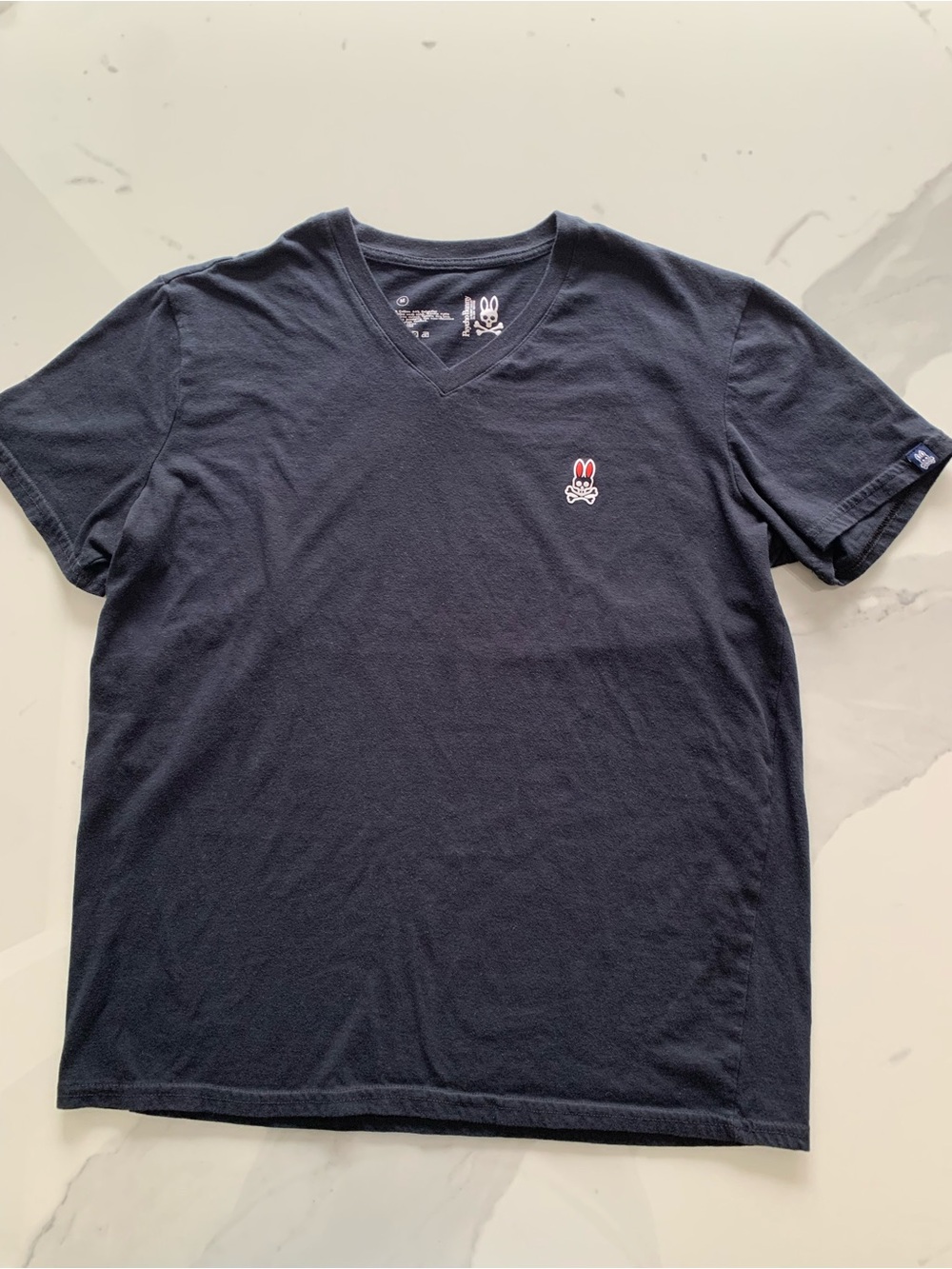 Psycho Bunny V-Neck Tee Set in Black and Navy Blue. Men’s Medium - Picture 7 of 12